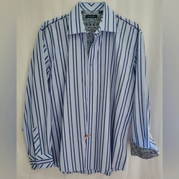 zagiri dress shirts Zagiri men's dress shirt lavender chest 46, long 30.5, sleeves 32